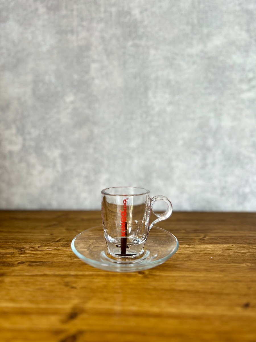 Kimbo Staklena šoljica sa tacnom za espresso 60ml